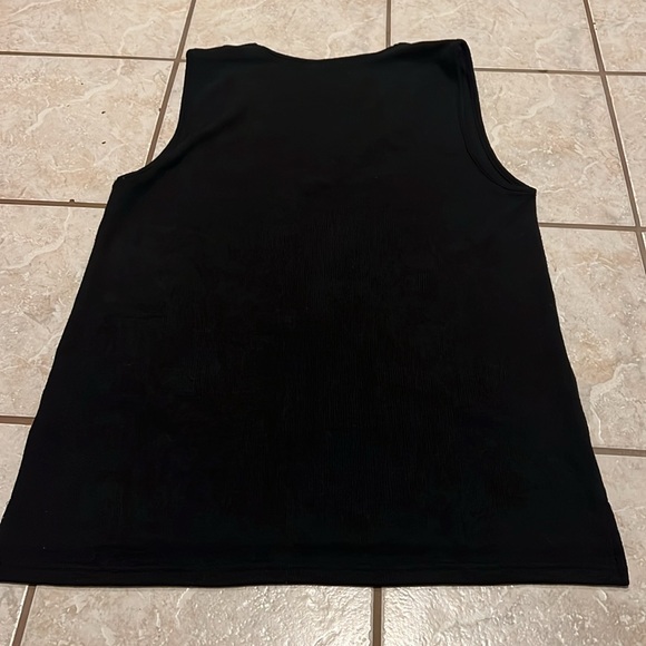 Vetior Black V Neck Pocketed Sweater Vest Mini Dress - Picture 12 of 15